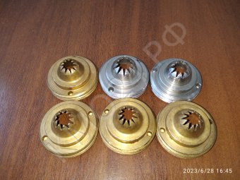 Фильера (дюза) зубчатая (10 зубьев),  для тестоотсадочной машины Mimac (комплект 6 шт.).