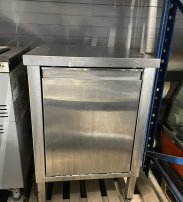 Стол-тумба с баком для мусора 600*600*850 мм нерж. сталь.